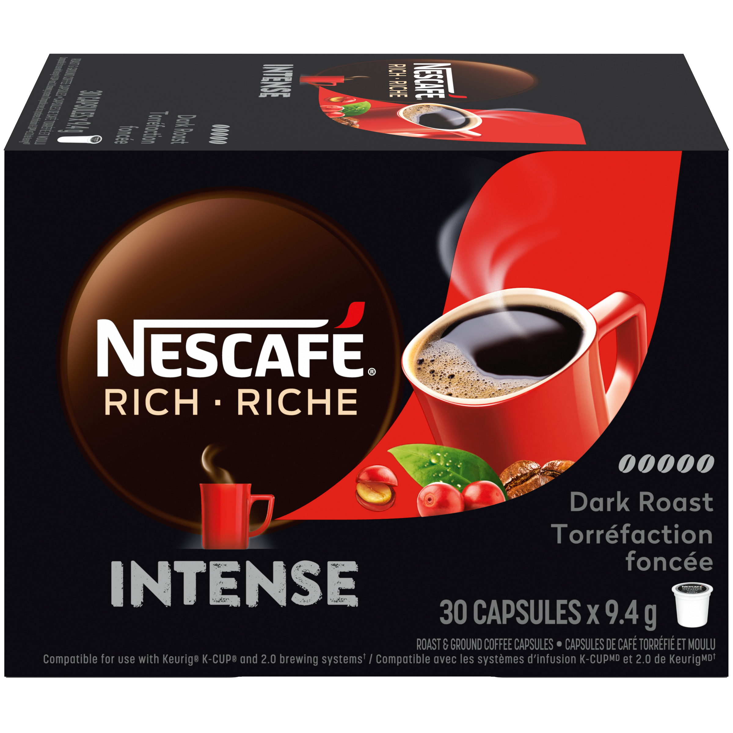 Rich Intense Coffee Capsules 30-Pack
